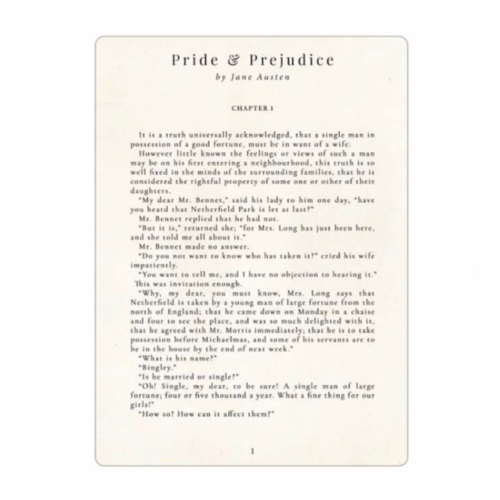 Pride and Prejudice Jane Austen Magnet